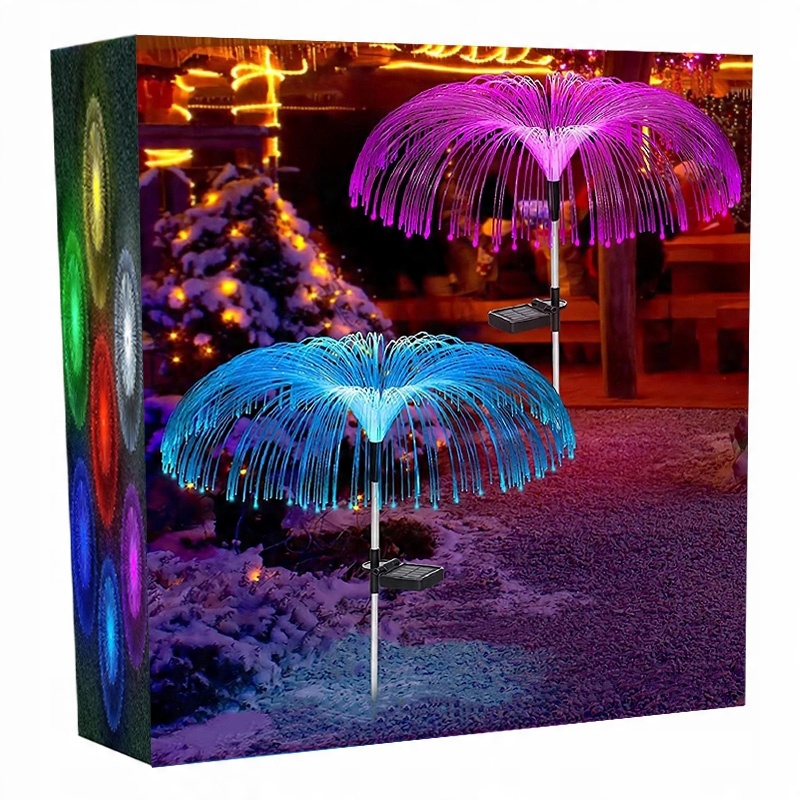 

2x Solarna Lampa Ogrodowa Led Meduza Do Ogrodu Rgb