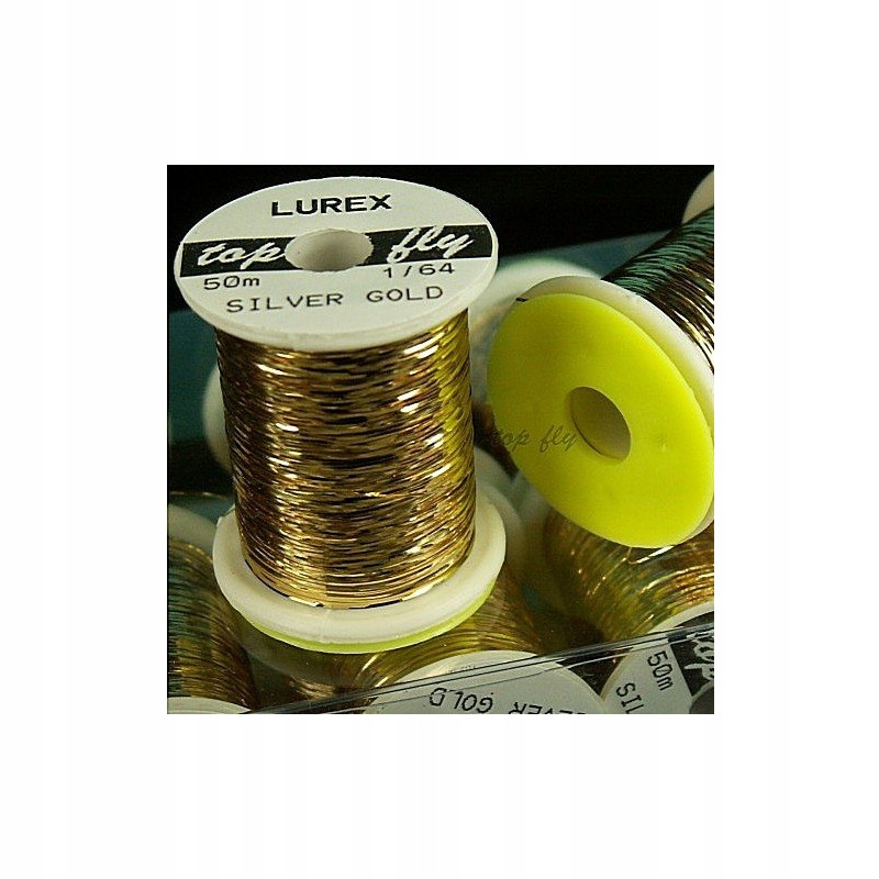 Top Fly Lurex 1/64 Silver Gold 50m