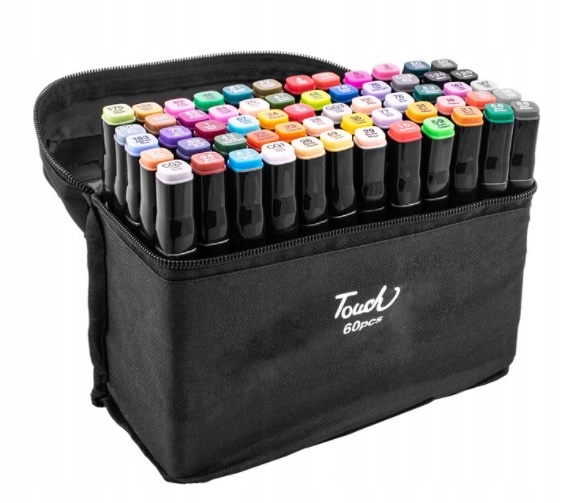 MARKERY ALKOHOLOWE TOUCH PRO ZESTAW 60SZT