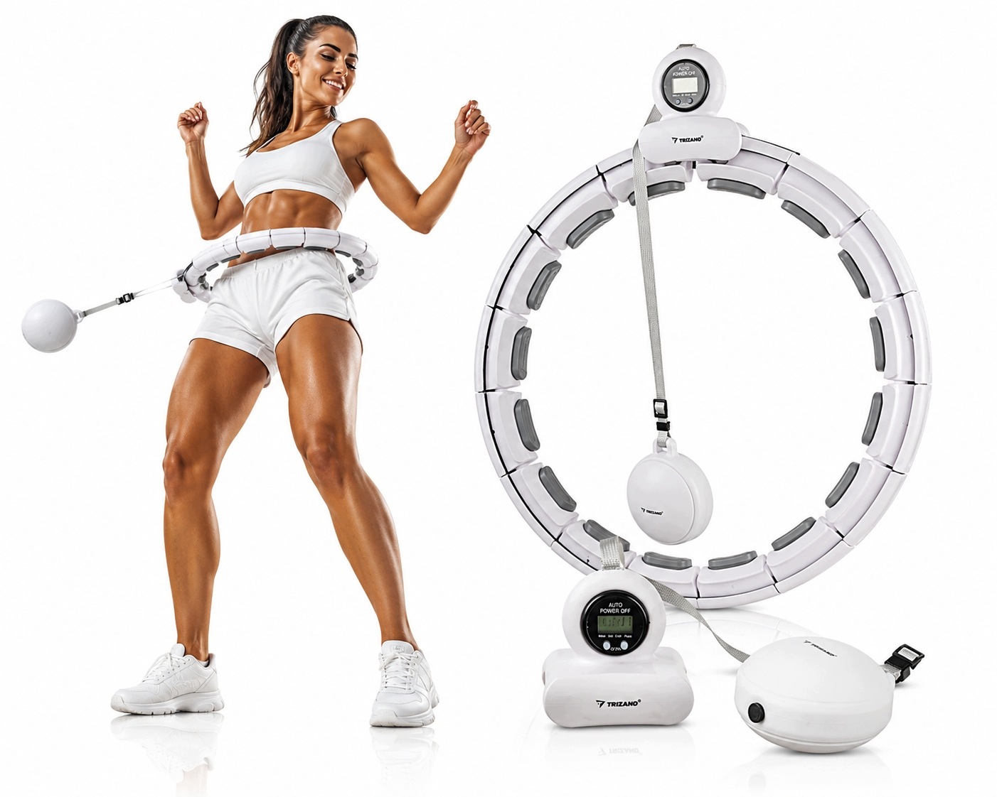 Hula Hop Z Obciążeniem Wypustkami Odchudzające Masaż Hulahop Smart Pro+++