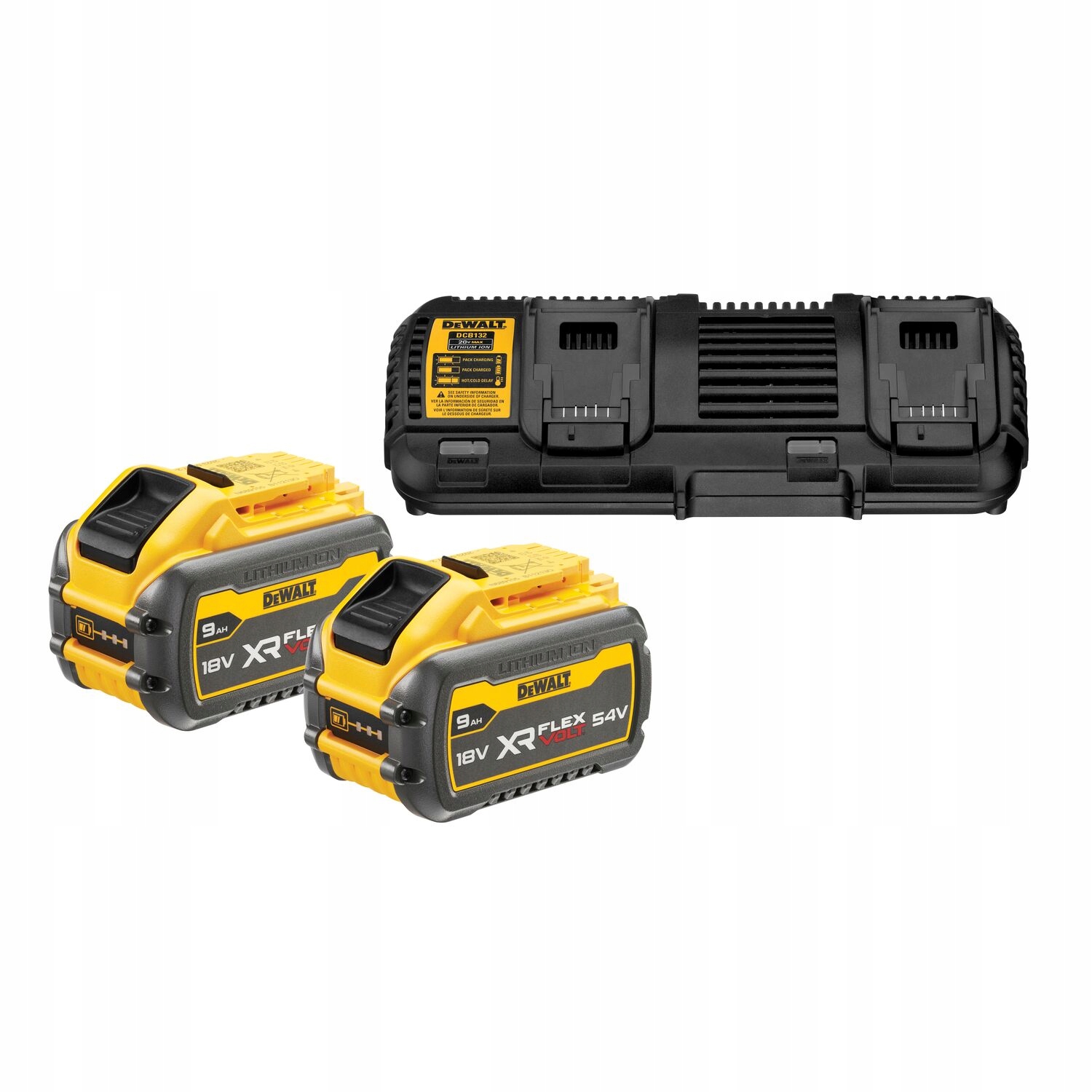 Dewalt Zestaw Ładowarka DCB132 +54V 9Ah DCB132X2
