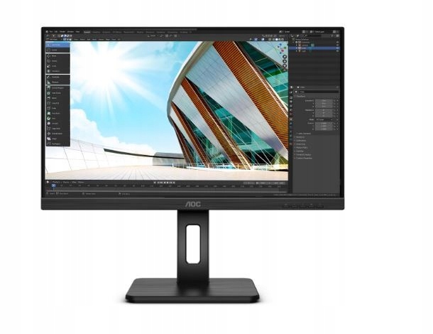Aoc Monitor 27P2Q 27 cali Ips DVI Hdmi Dp Usb Pivot