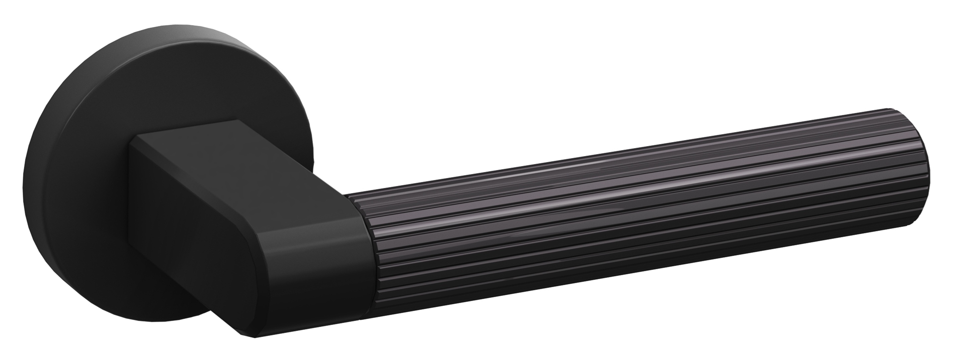Nomet Luxury Line kľučka Luna čierna hlboká matná P61 rozeta okrúhla