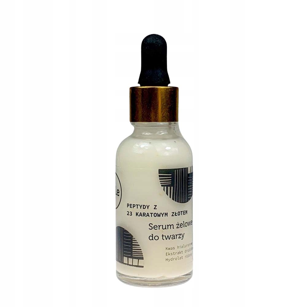 La-le Gelové Sérum Na Obličej S Peptidy A 23 Karátovým Přírodním Zlatem 30 ML