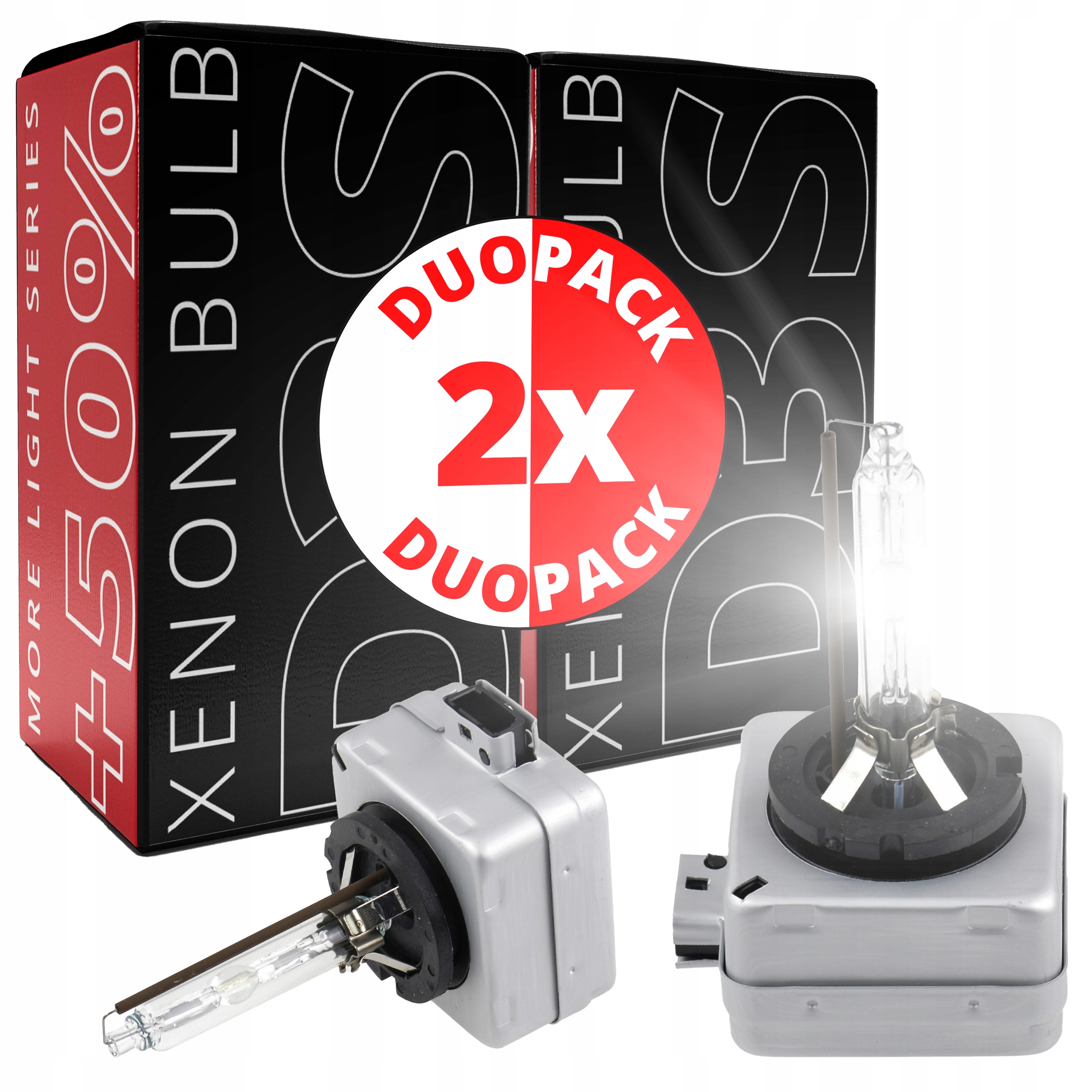 Žarnik Palnik Xenon D3S 5000K 3200 LM 35W 85V Duopack 2ks More Light +50%