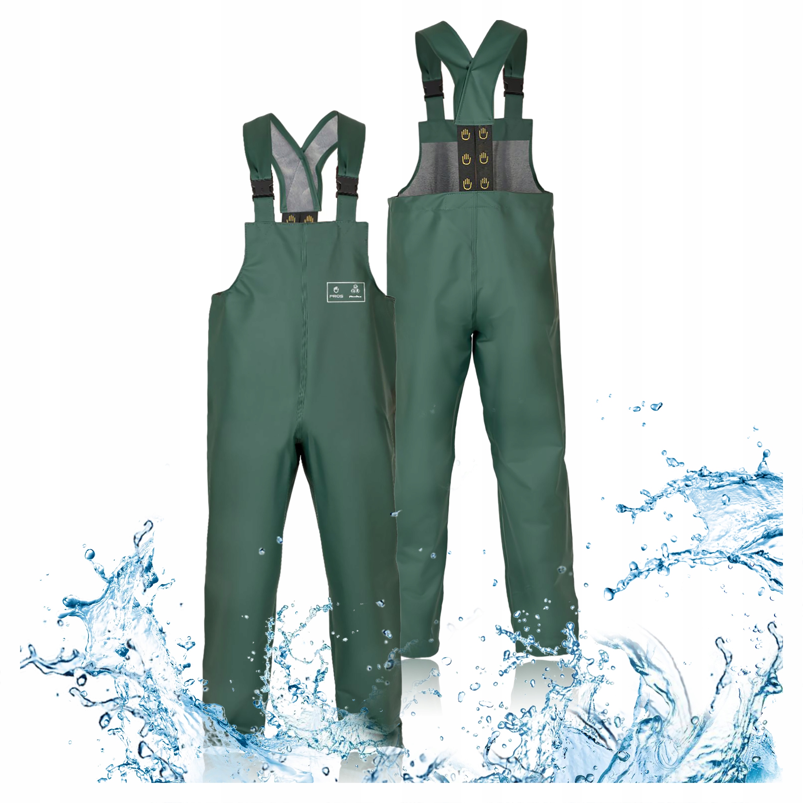 Spodnie Ogrodniczki Wodoodporne Robocze Przeciwdeszczowe Pros 001 XXL 58