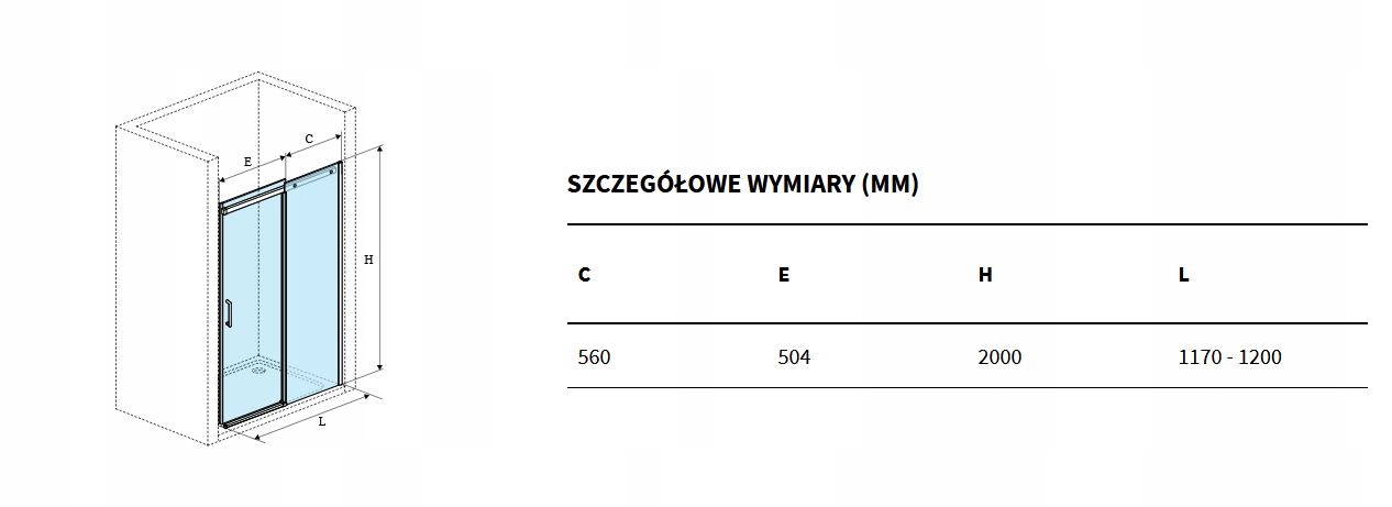 EXCELLENT ROLS drzwi wnękowe,120x200cm, czarny mat Kod producenta KAEX.2612.1200.LP1/2.BL KAEX.2612.1200.LP2/2.