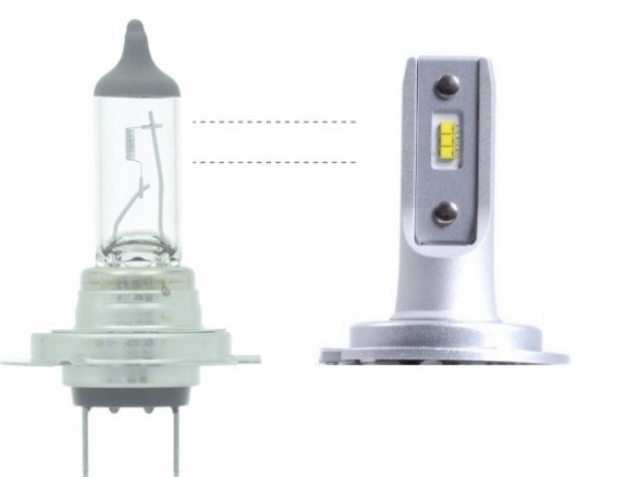 H4 LED ZAROWKA MALA OCTOPUS 6000K SKUTER MOTOCYKL Type H4 P43t