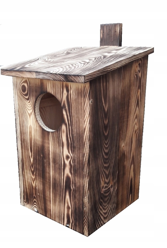 BUDKA lęgowa OPALANA dla ptaków typ E puszczyk