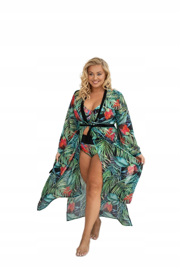 Krisline Plážový Župan Pareo Kimono Jungle Originál M 38