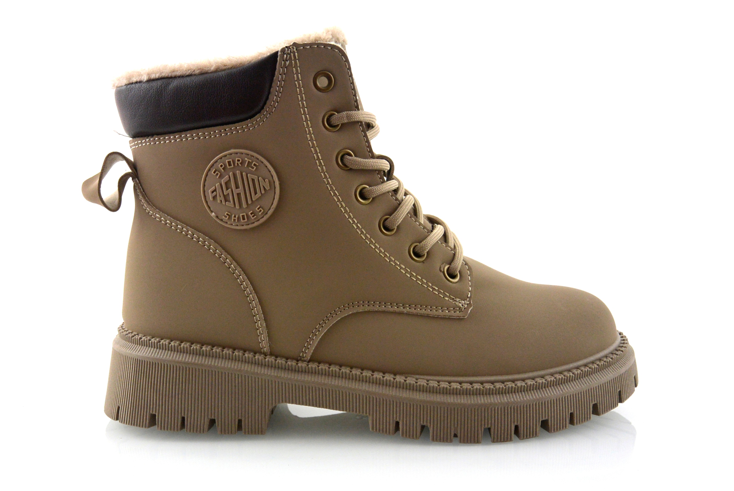 Zateplené Dámské Kotníkové Boty Khaki Timberky Zimní Trapery 39