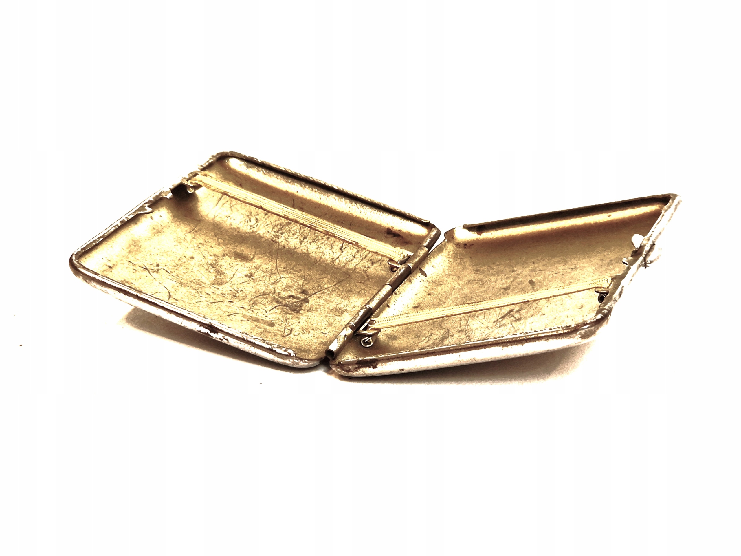 poł. XX w / STARA KOLEKCJONERSKA POSREBRZANA PAPIEROŚNICA /6144