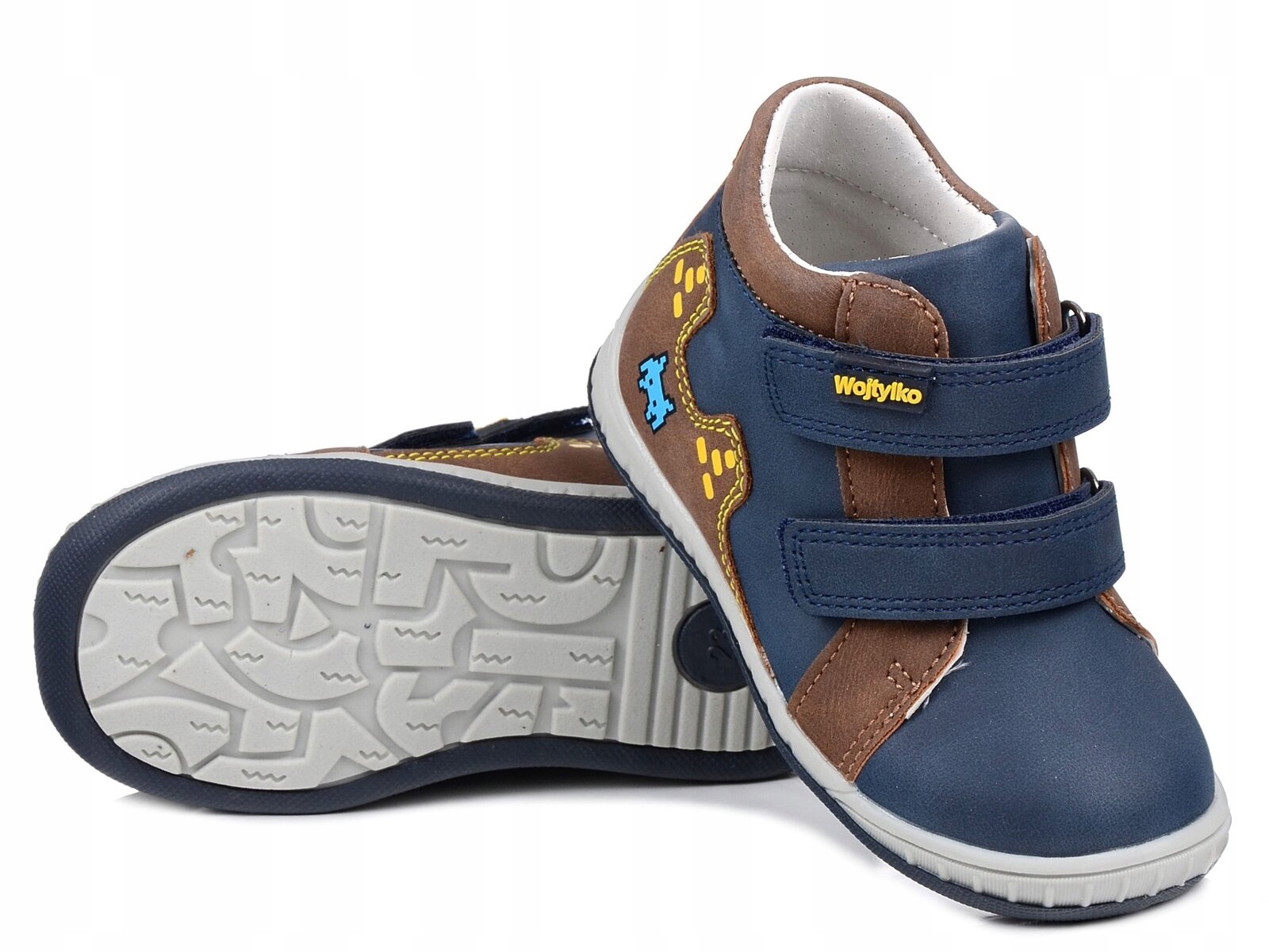 WOJTYŁKO 1T24387 BUTY DZIECIĘCE CHŁOPIĘCE WIOSENNE TRZEWIKI GRANATOWE R 22 Rozmiar (new) 22