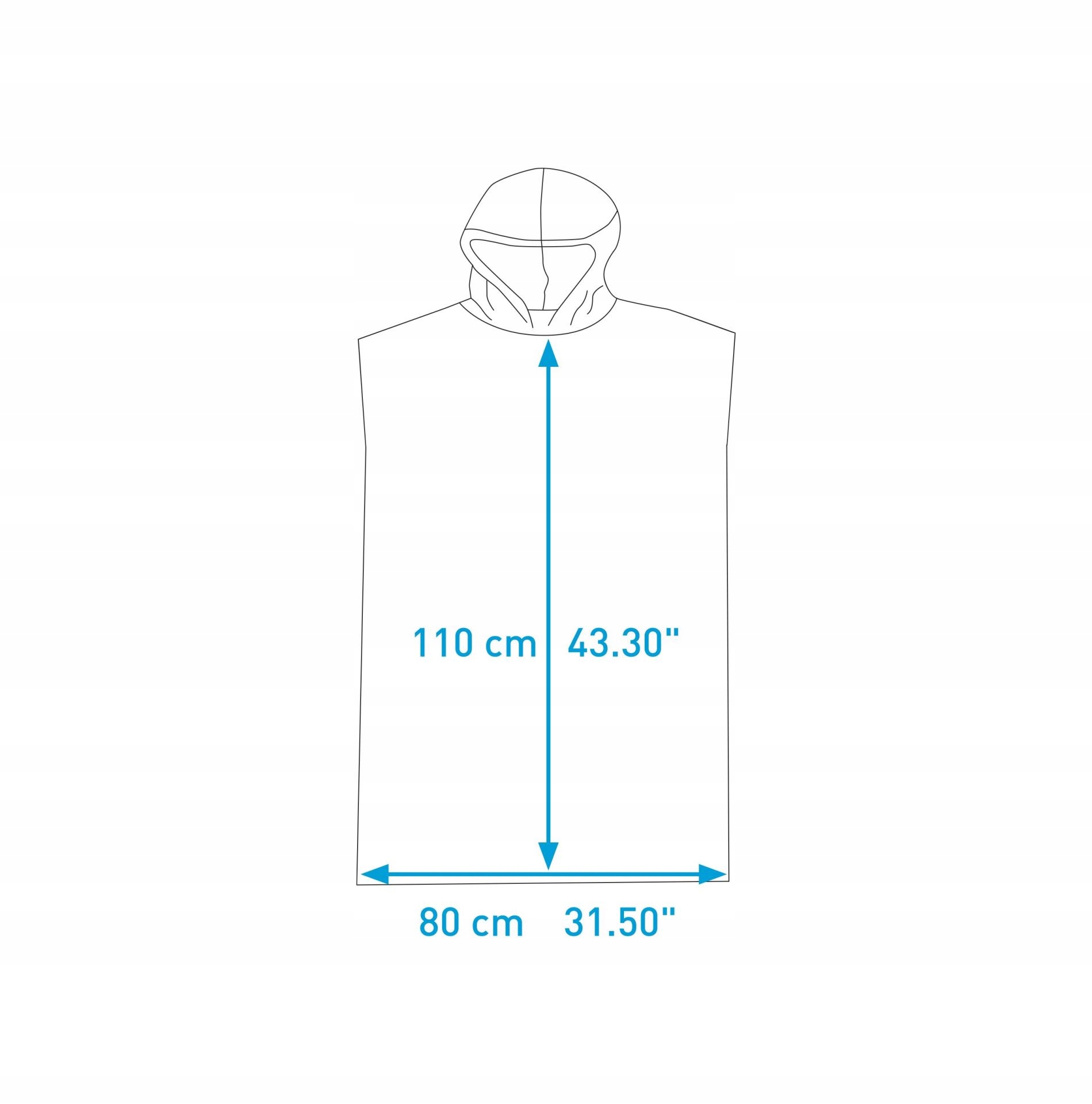 Poncho z mikrofibry Surf Logic Quickdry zielone Model Quick-Dry