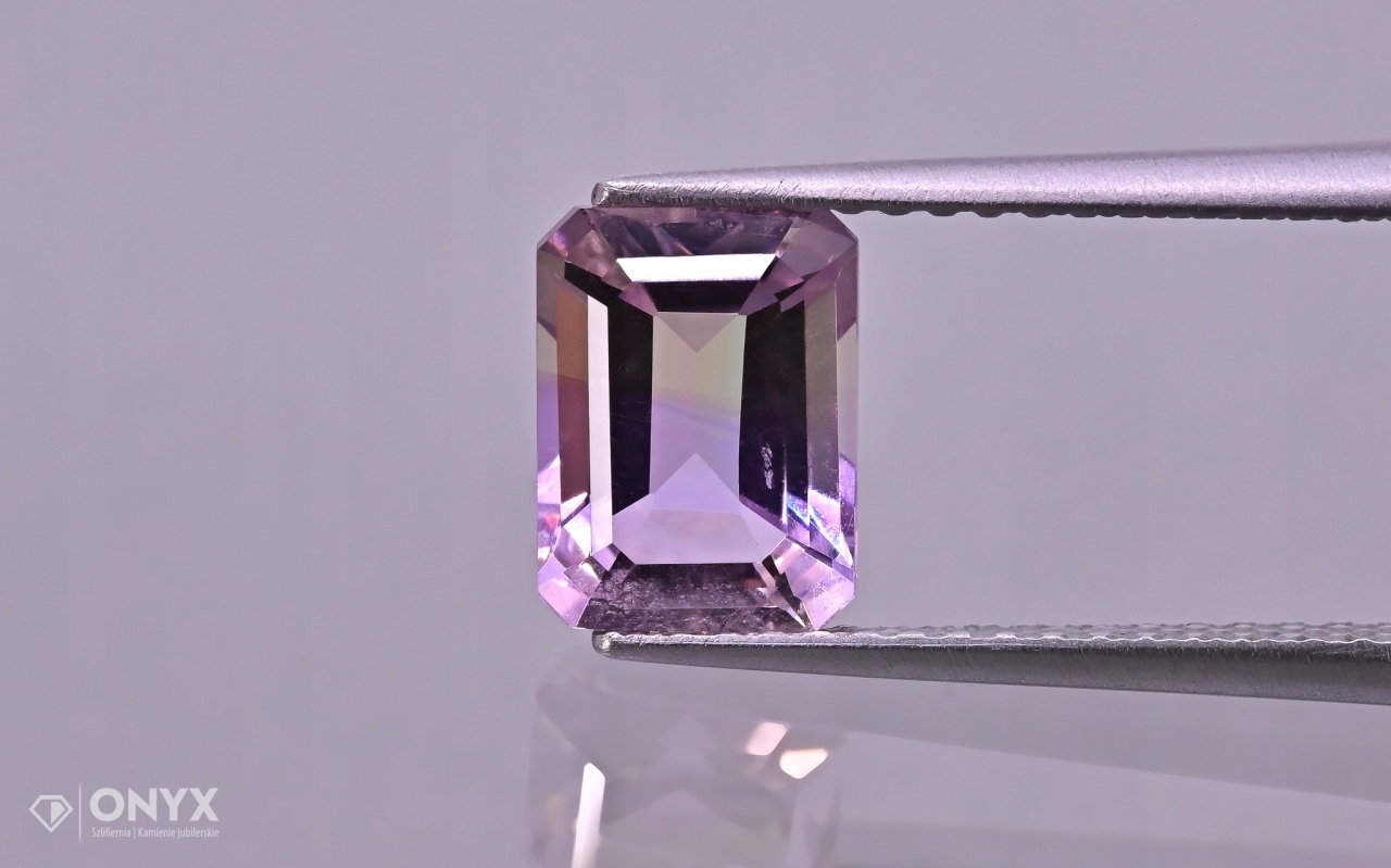 Ametrin fazetovaný oktagon 8x6 mm