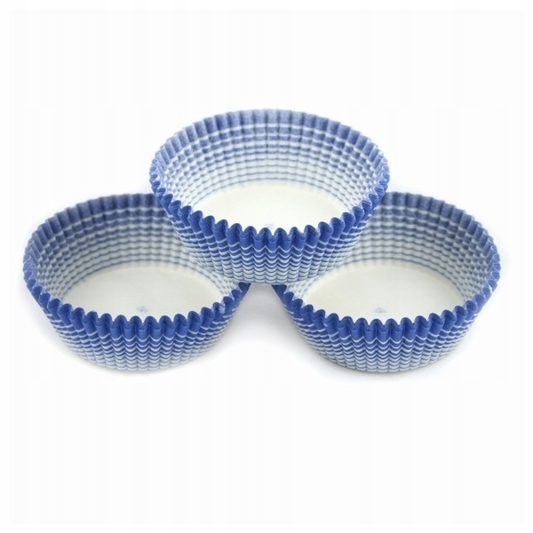 

Foremki Papilotki 50x25mm biało-niebieskie 100 szt