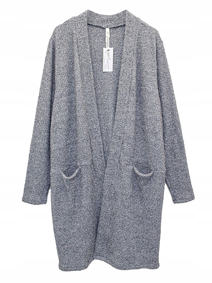 Ny Collection Dlouhý Šedý Kardigan Svetr NC01 52