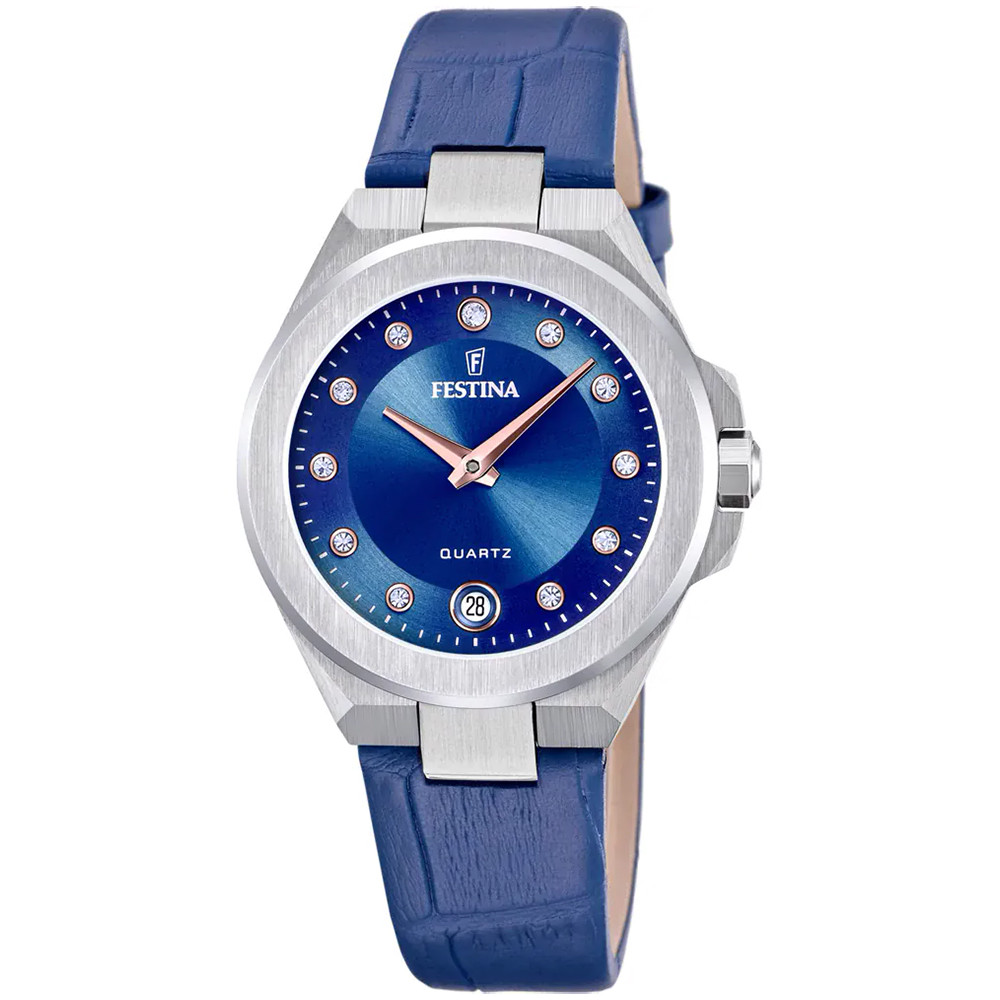 Dámské hodinky Festina F20701-4 Zirkony modré