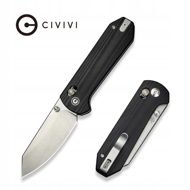 Nůž Civivi Yonder Black G10, Stonewashed 14C28N (C23073-1)