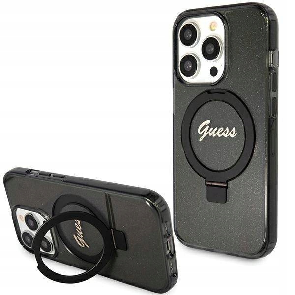 Pouzdro Guess Magsafe pro iPhone 15 Pro Max Černé