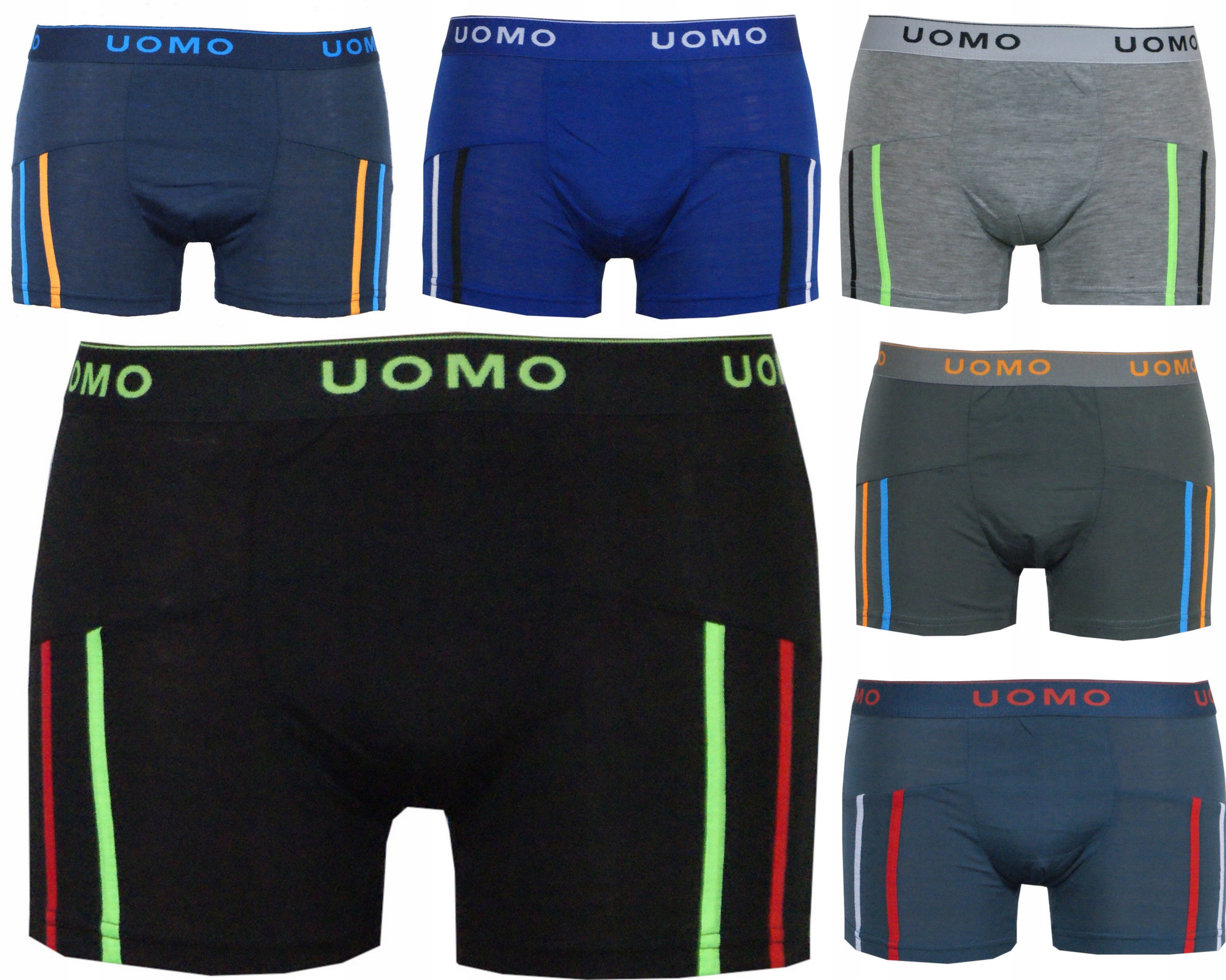 MG# 10 x BOKSERKI męskie UOMO bawełna XXL Kolor wielokolorowy