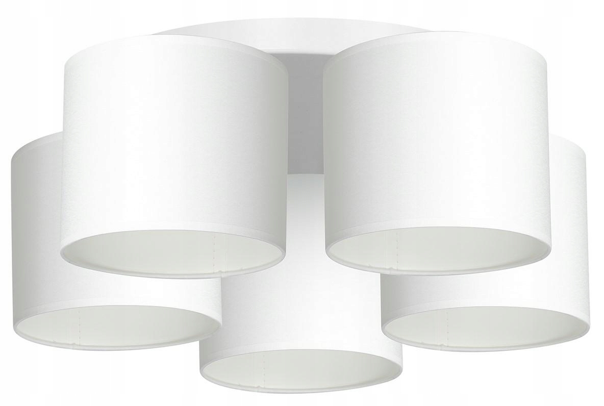 Stropná lampa Stropné Svietidlo Moderný Arden Biely Abažúr 5 x E27 do obývačky