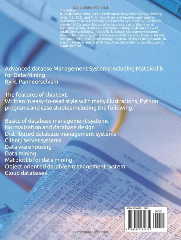 Panneerselvam, R. Advanced Database Management Systems Including Python Mat Język publikacji angielski