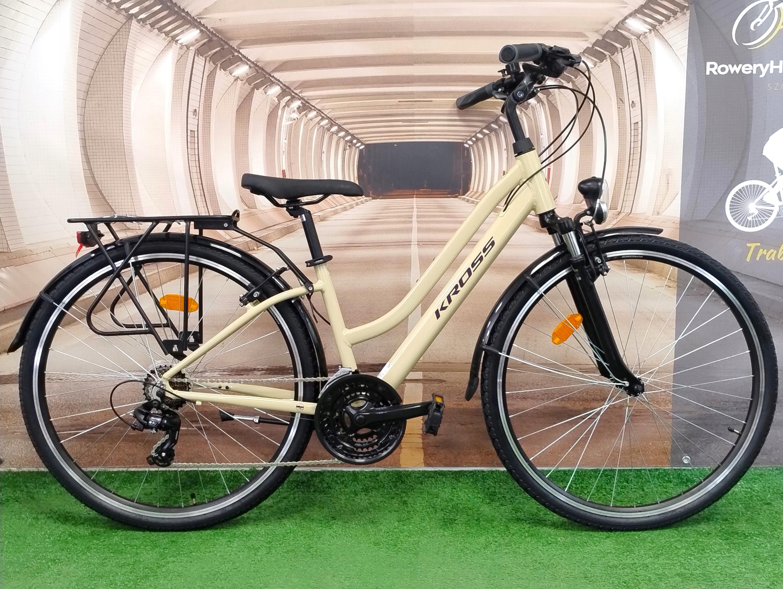 Damski Rower trekkingowy Kross Trans rama aluminium 15" 148-160cm Shimano