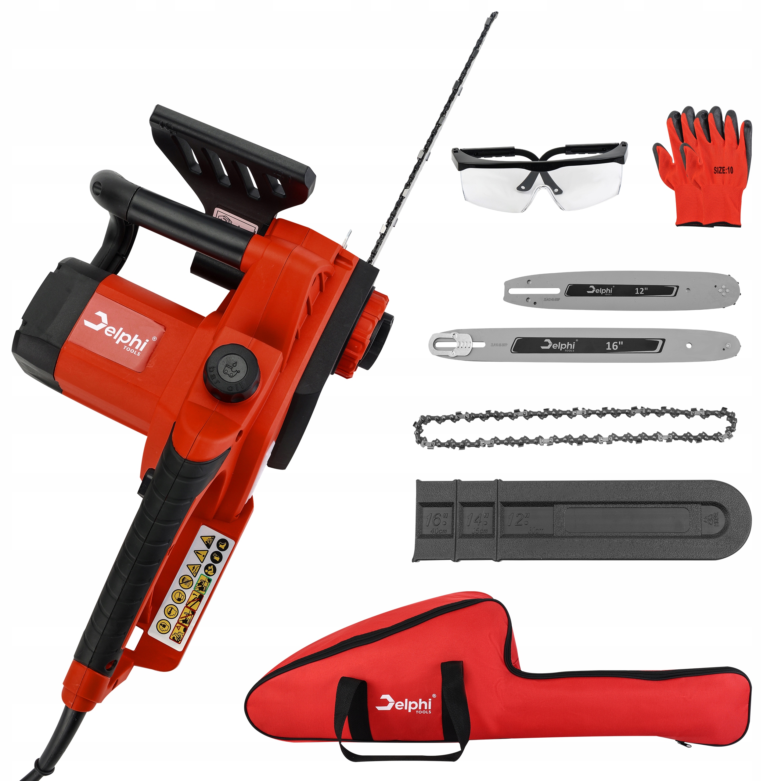 PIŁA ŁAŃCUCHOWA ELEKTRYCZNA 2200W PILARKA + ZESTAW Długość prowadnicy 40 cm