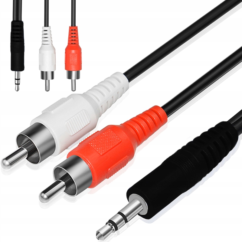 Kabel Audio Aux Mini Jack 3,5mm Do 2 Rca Cinch Stereo 1,5m Minijack Przewód