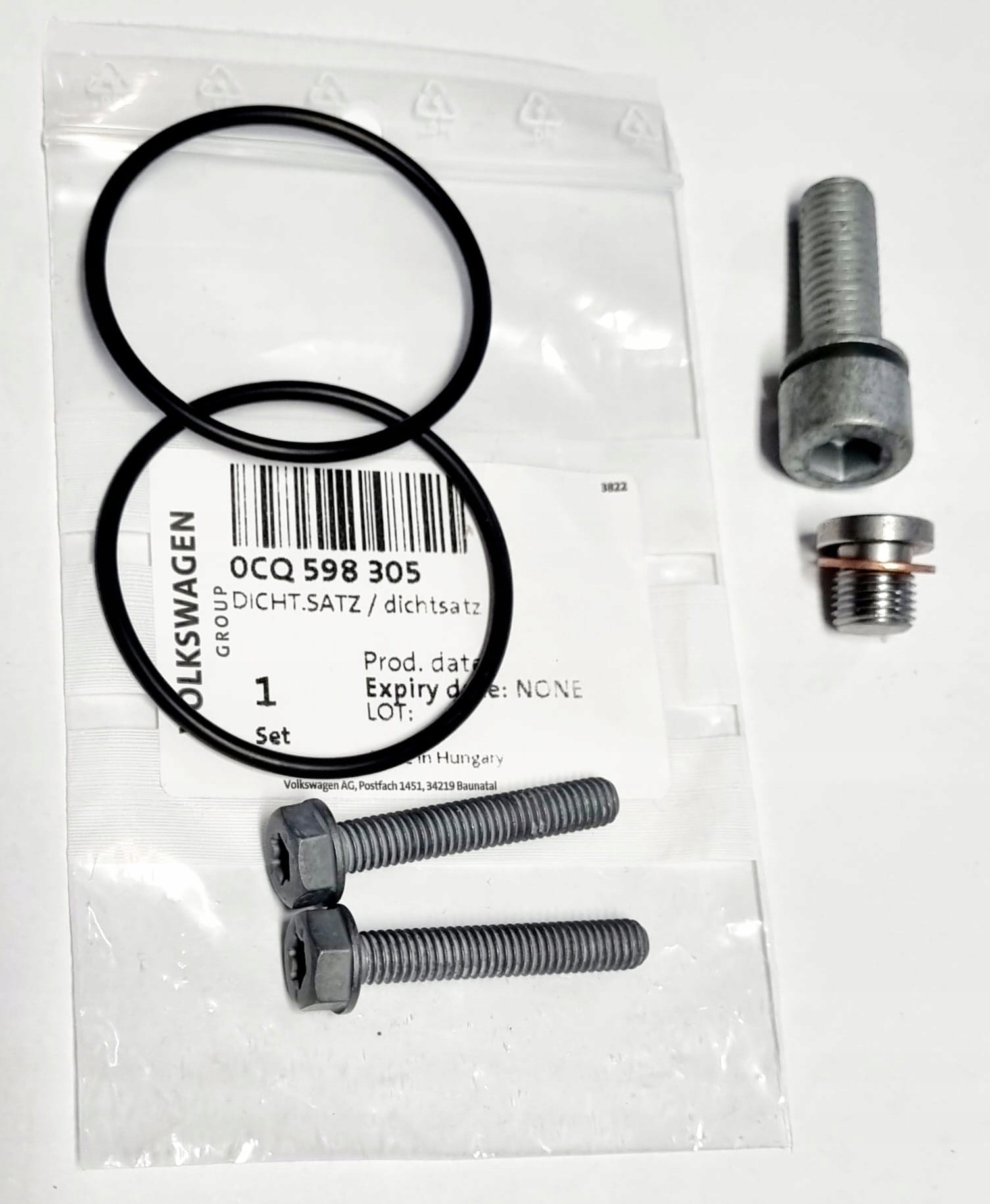 ZESTAW SERWISOWY OLEJ HALDEX ORYGINAŁ VW AUDI OE Stan opakowania oryginalne