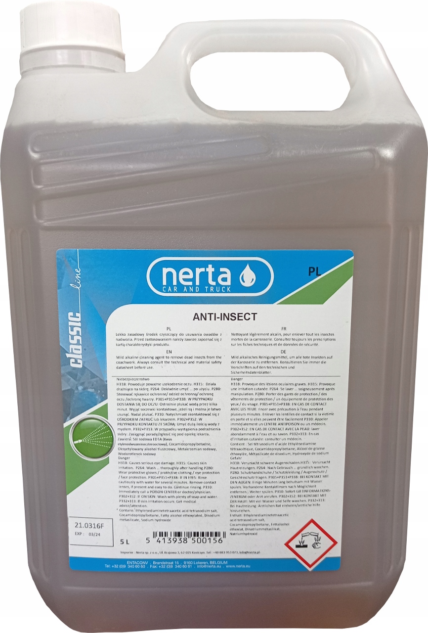 

Nerta Anti Insect 5L Koncentrat-usuwanie Owadów