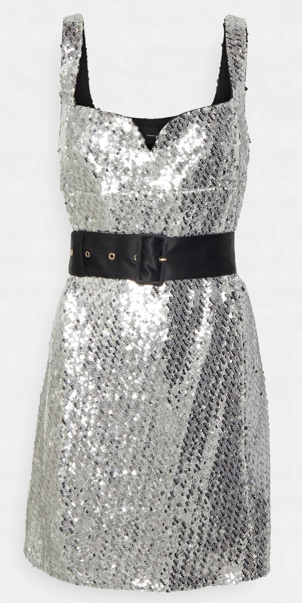 Pinko Abbiente Abito Koktejlové Šaty vel. 34