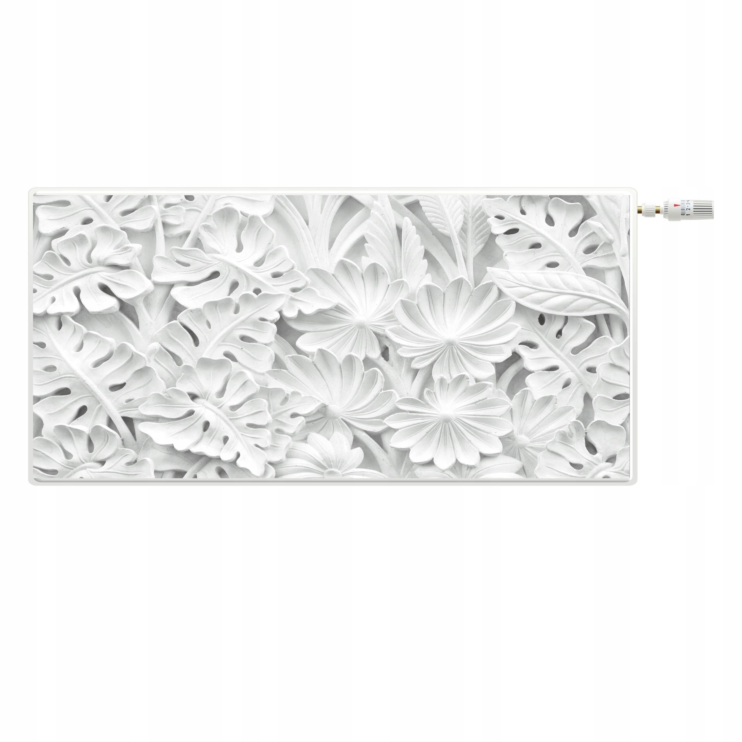 Bílá Krytka na radiátor Dekorativní maska Podložka na radiátor 60x120