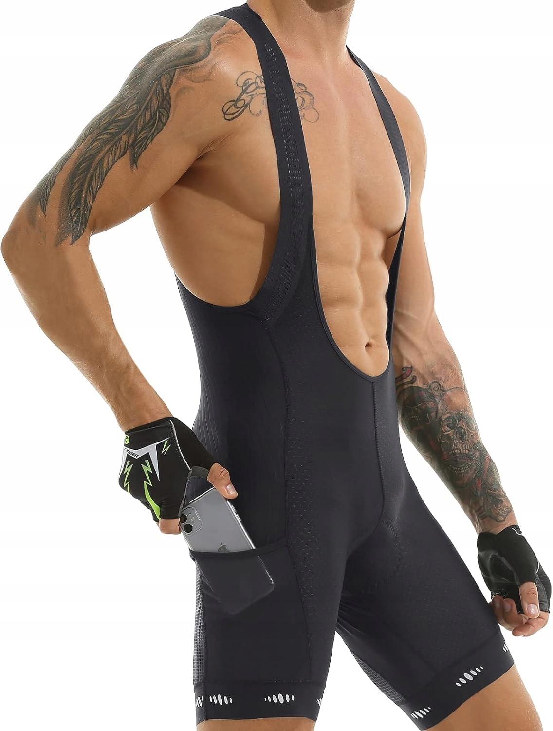 Spodenki kolarskie męskie X-tiger z wkładką żelową Na Rower Na Szelkach M