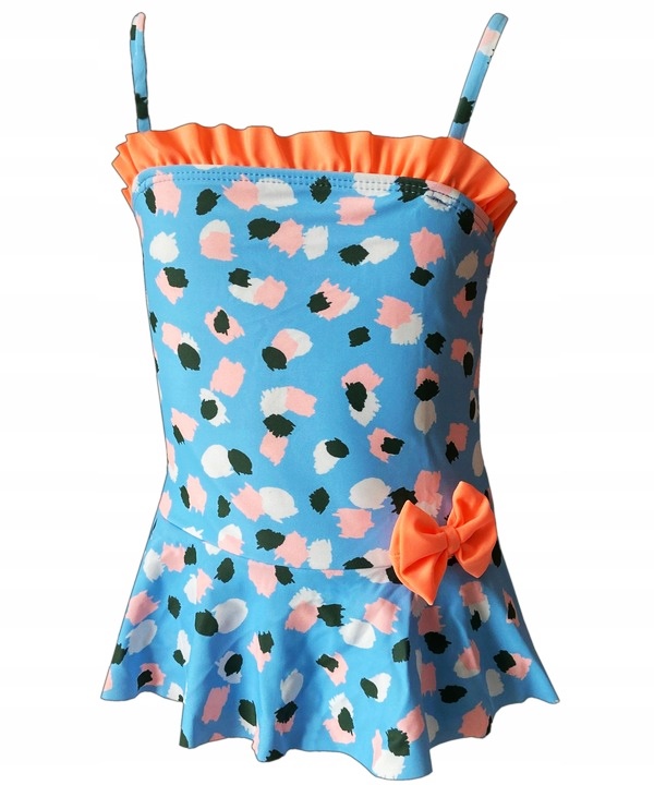 STRÓJ KĄPIELOWY 1-częściowy KOSTIUM 128/134 Materiał dominujący poliester