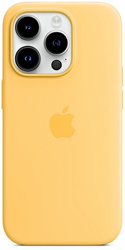Silikonové pouzdro pro iPhone 14 Pro Sluneční Kryt Silicone Case Sunglow