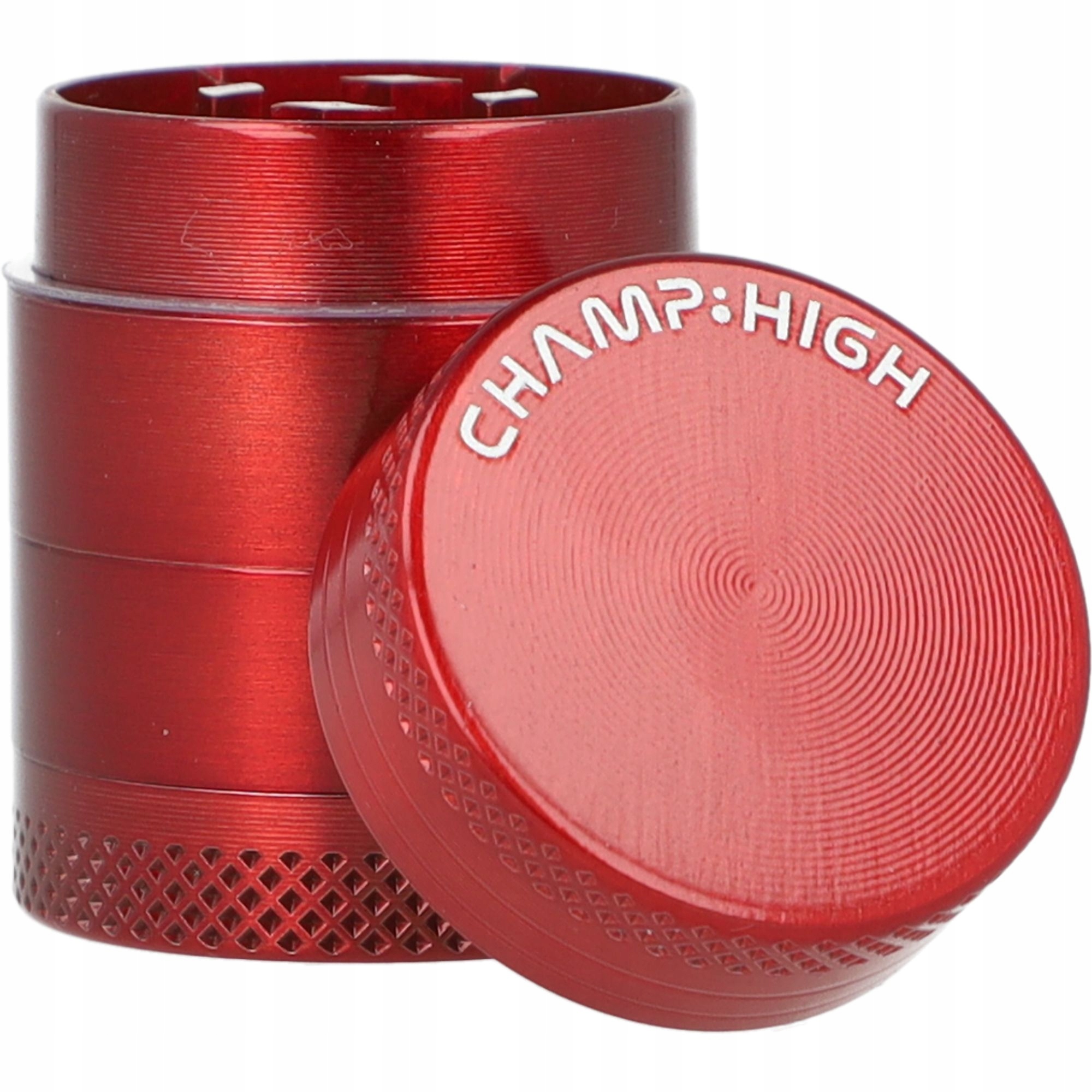 Młynek Champ High KRASZER śr. 30 mm Mini Grinder Sitko do Pyłku RED