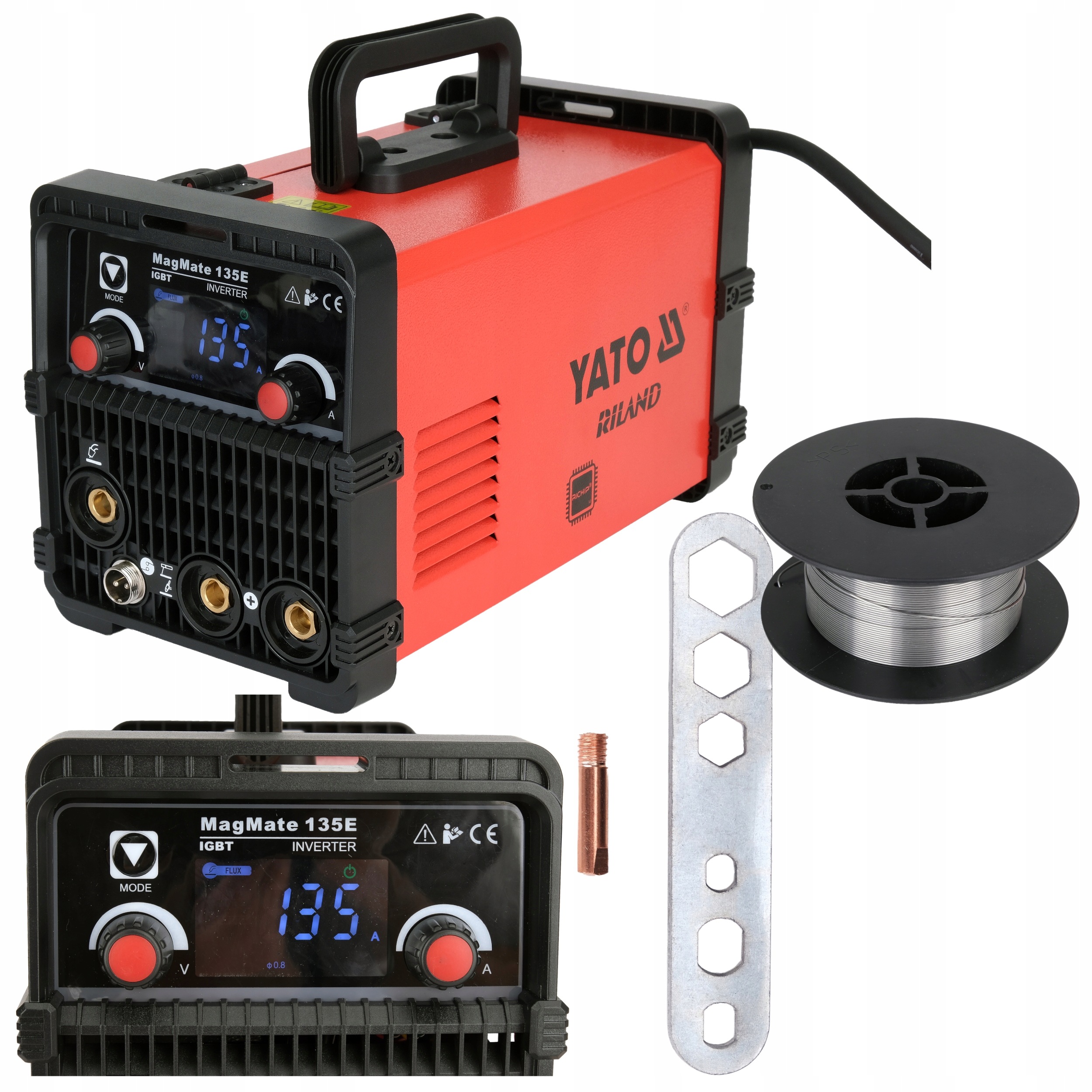 Spawarka Inwerterowa Mig Yato Riland Magmate 135E Richip Hot Start 125A