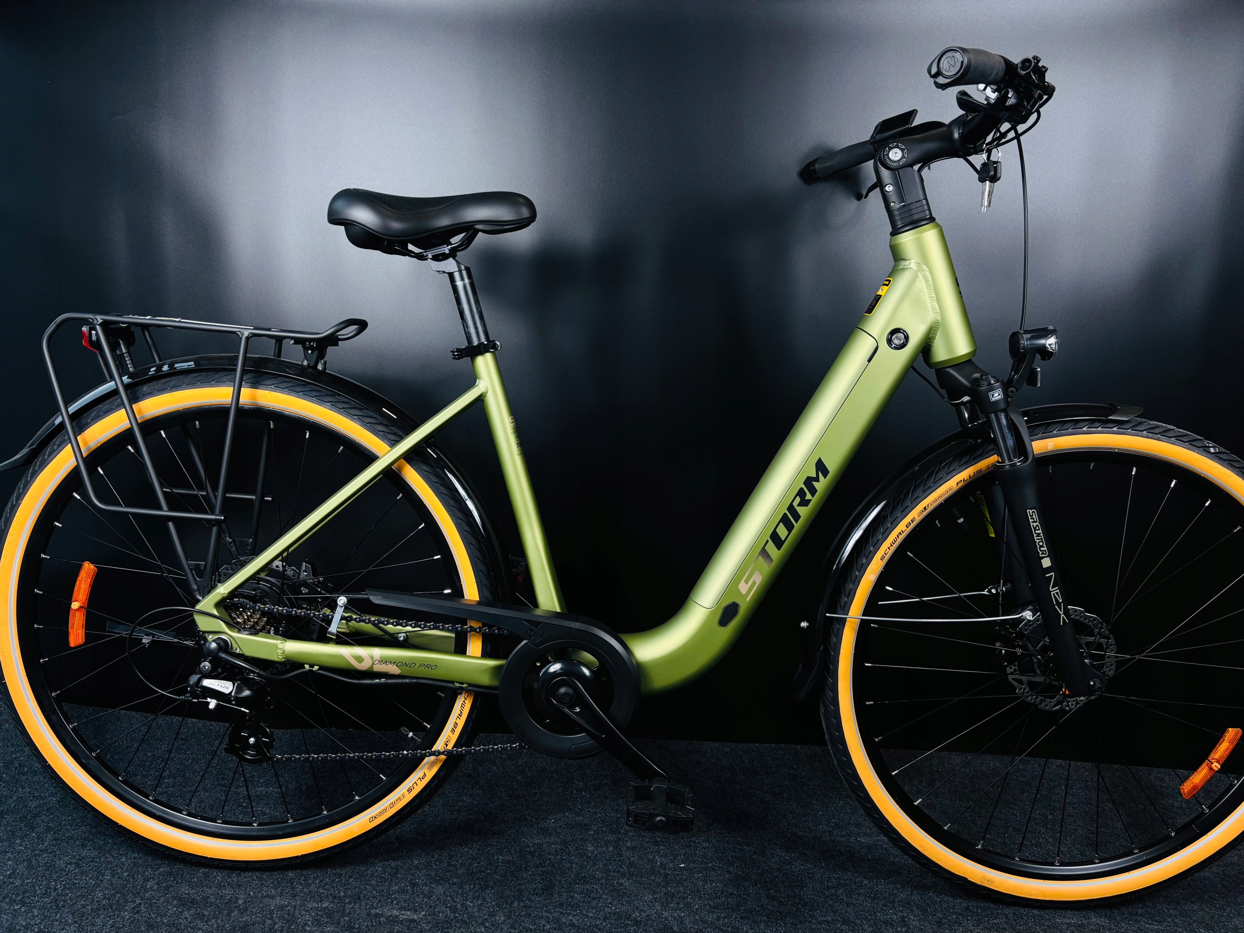 Rower elektryczny Storm E-diamond Pro 17 28 pistacja damski
