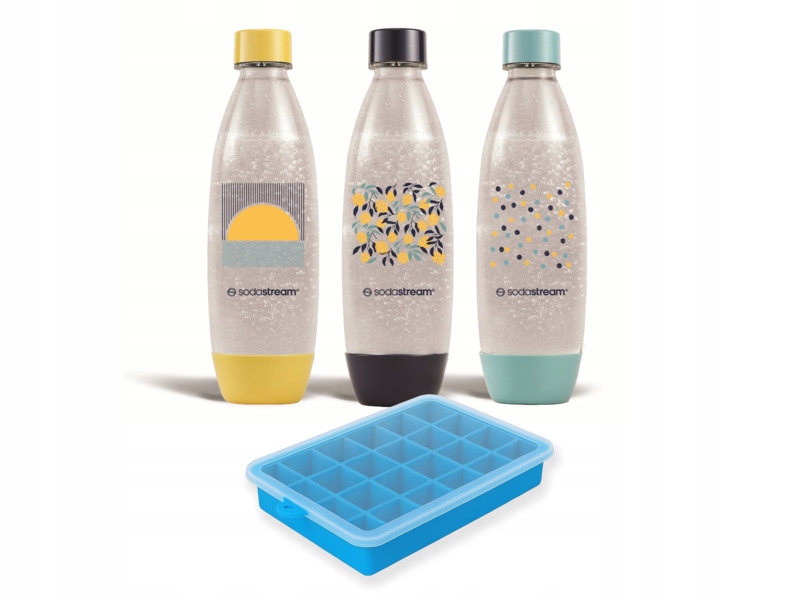 Butelka Sodastream Fuse Color Pack (3 sztuki) Foremka do lodu Cleanbottle