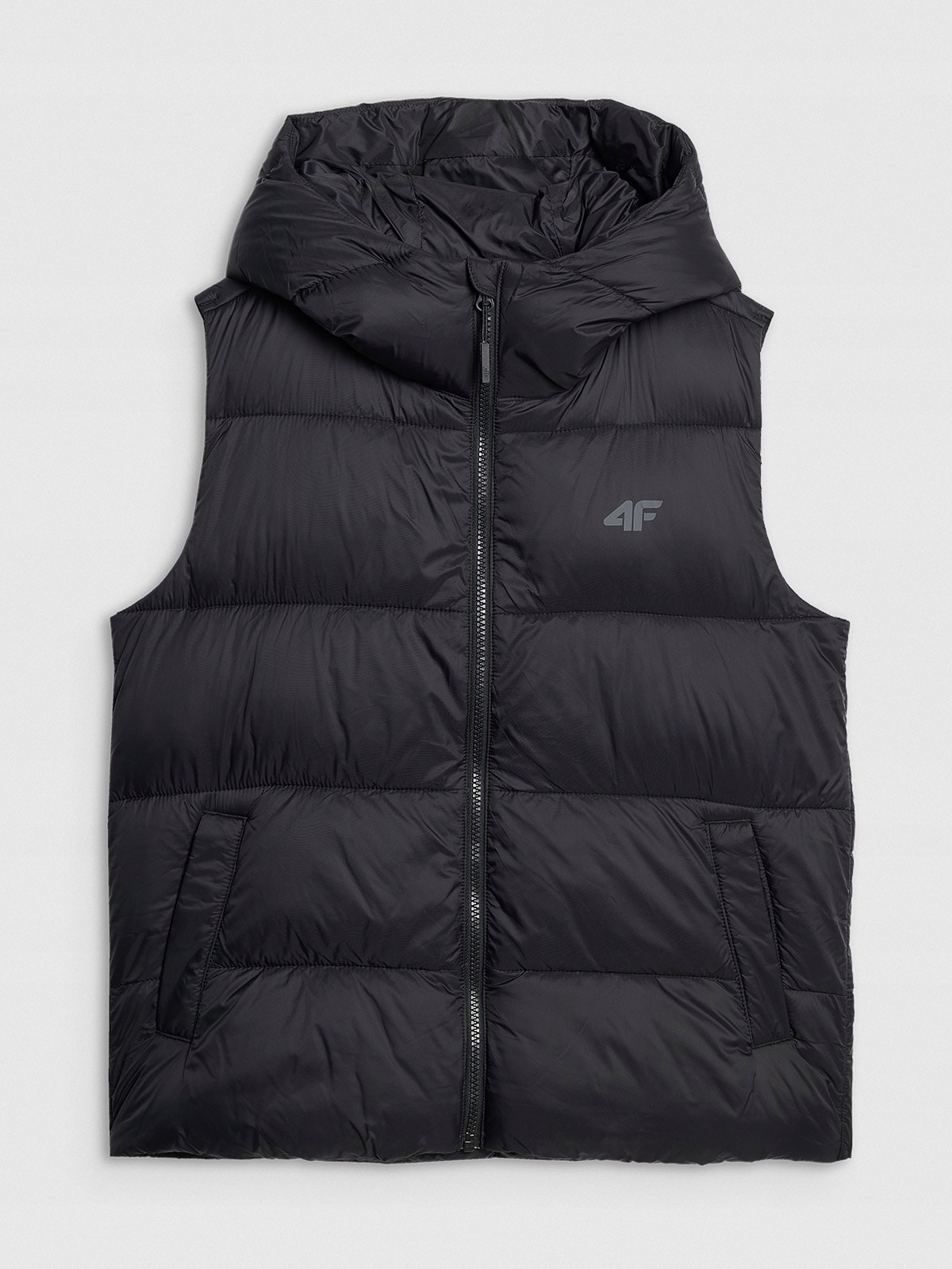 Vesta péřová vesta 4F S, černá, prošívaná, teplá, izolovaná