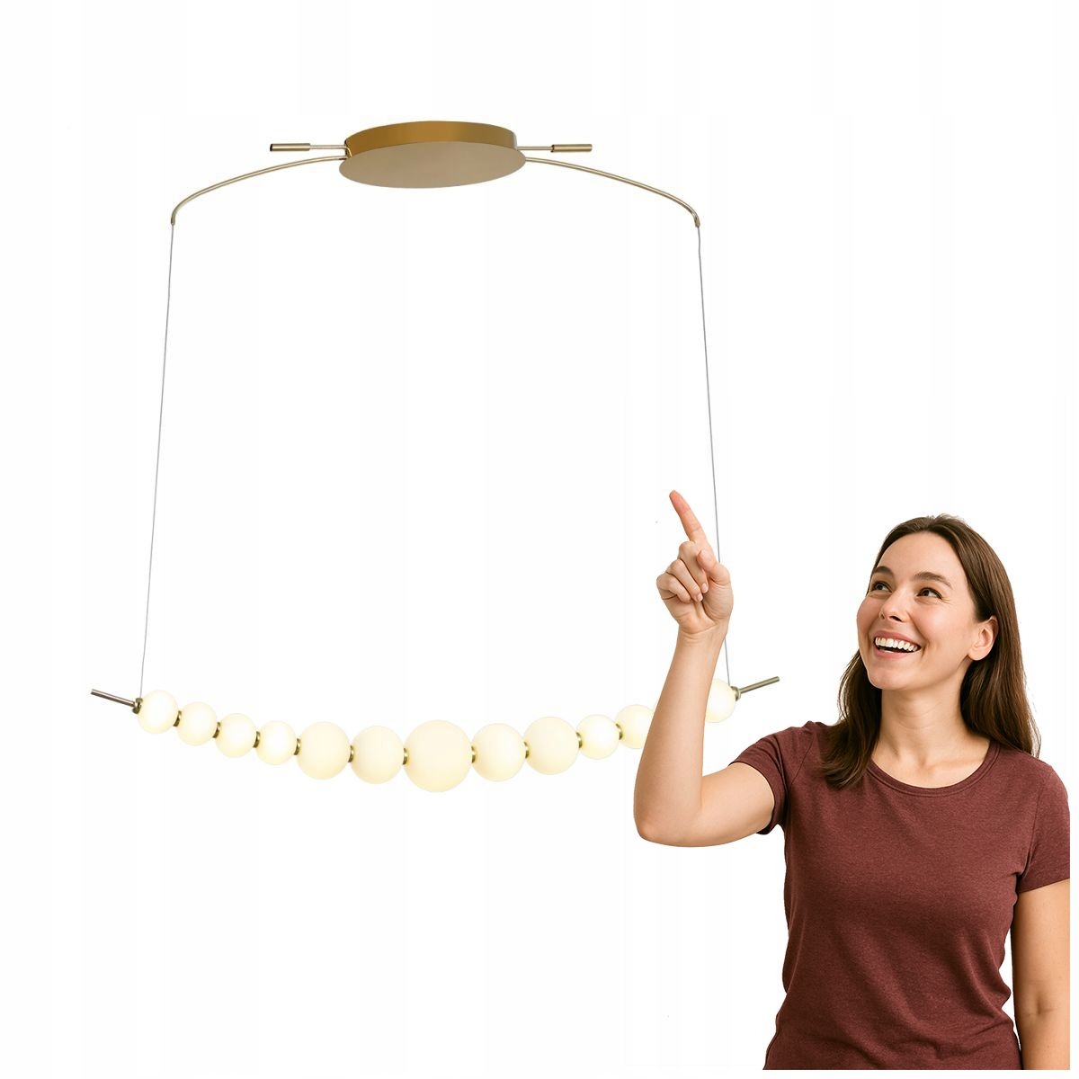 Závesná Led lampa 37W Ronza PND-36472-37W-3K-GD Italux