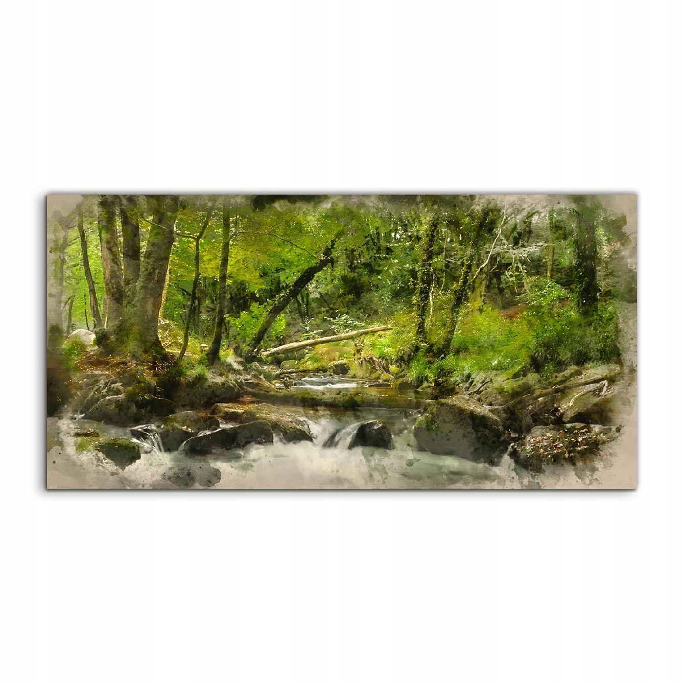 

Obraz akryl 120x60 ścienny Woda Las Drzewa Natura