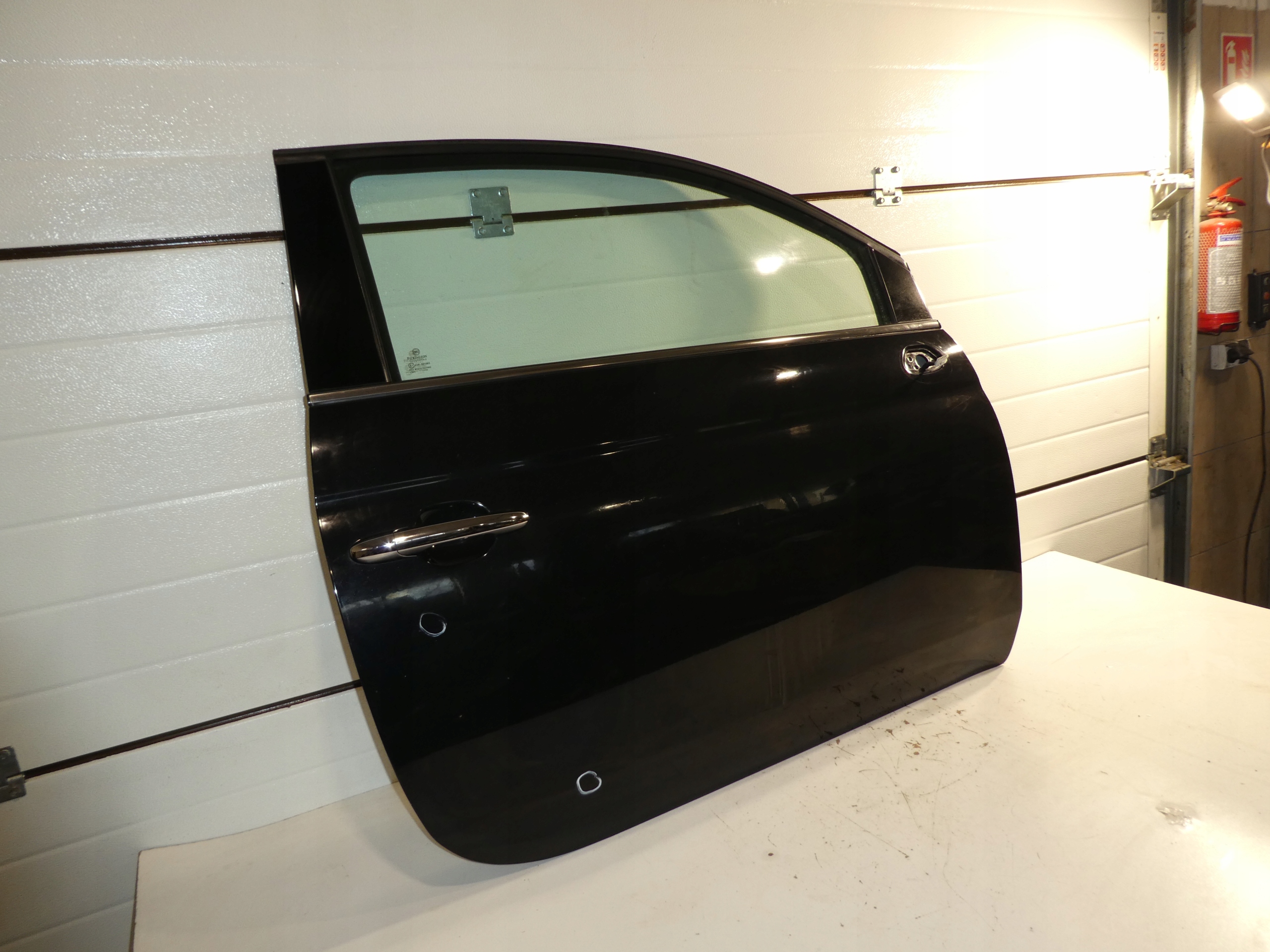 door front right FIAT 500 black,