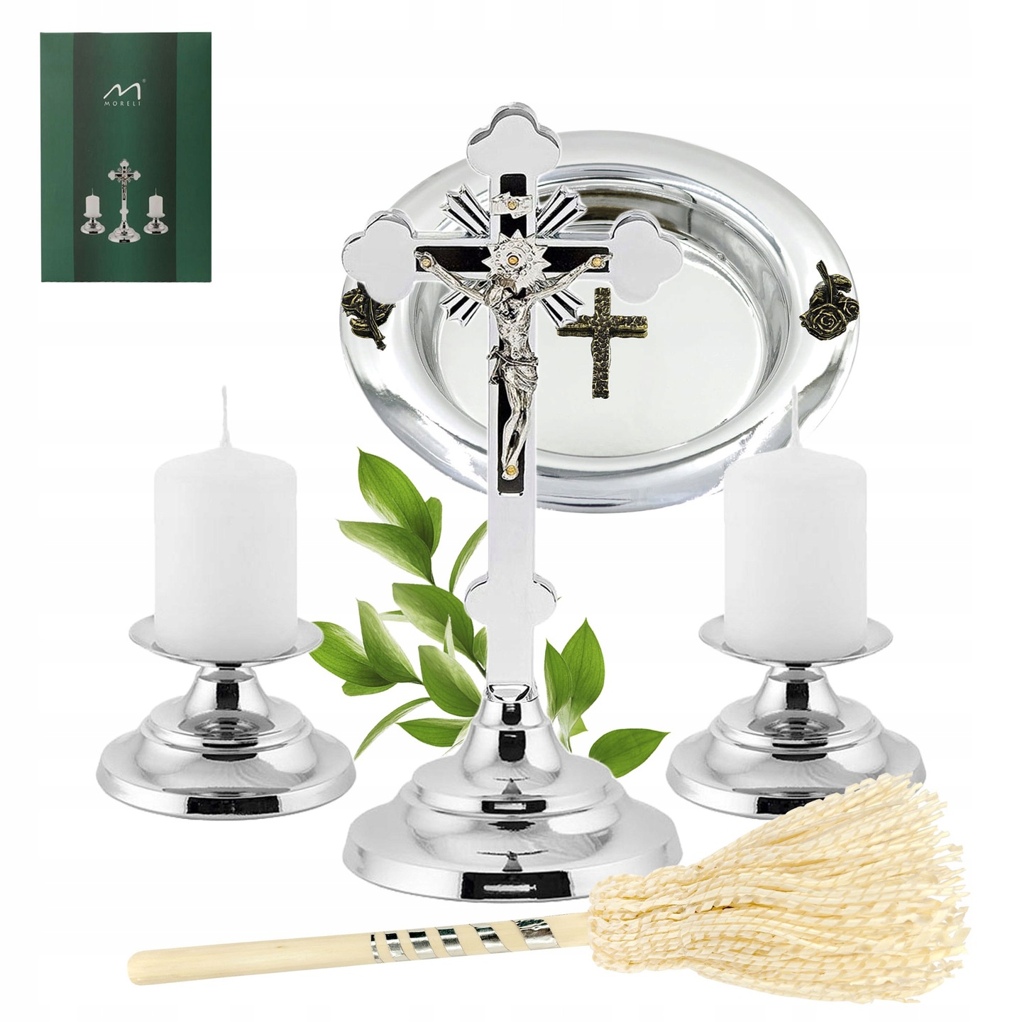 Tradiční stříbrný kolední komplet, velký, pro domácí použití, na koledu