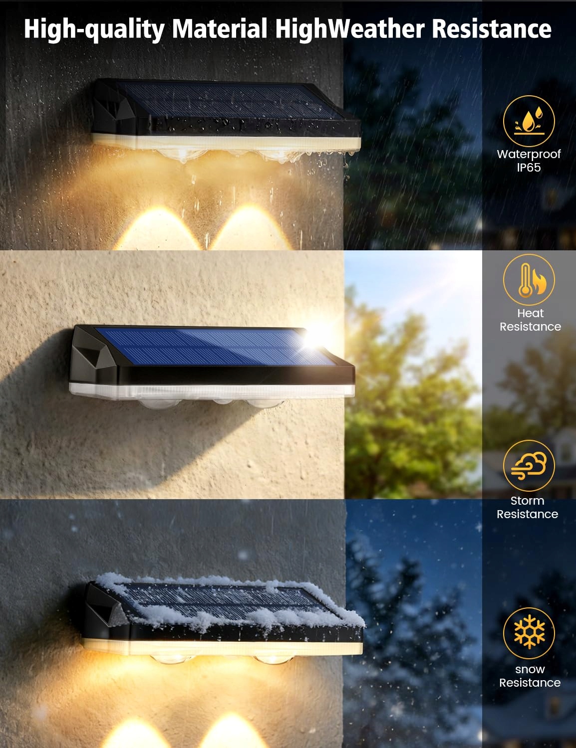 Solarna Lampa Zewnętrzna RGB Ogrodowa Balkon Taras 13 Kolorów IP65 VIIIVA — miniatura 6