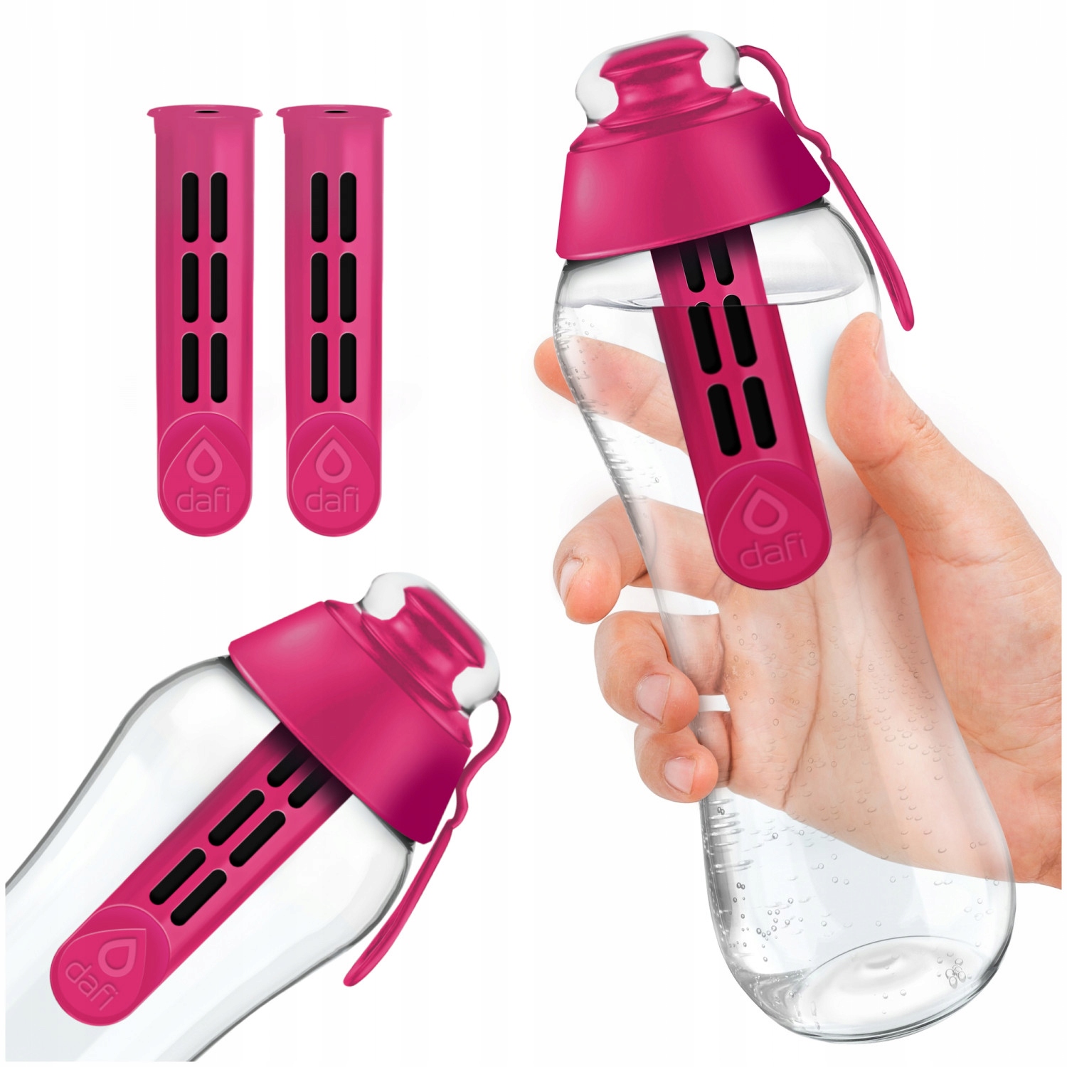 DAFI SZŰRŐPALACK 0,7L + 2 SZŰRŐBETÉT RÓZSASZÍN