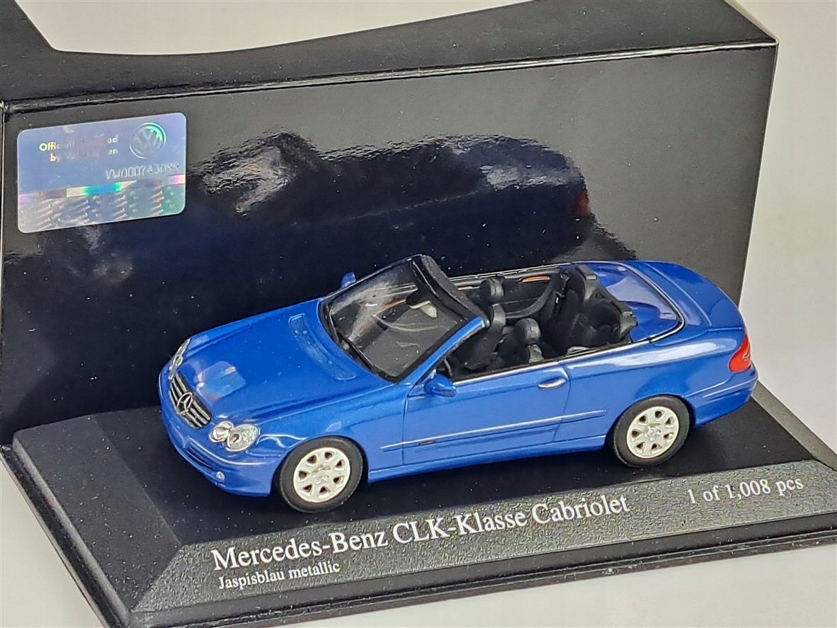 Minichamps Mercedes-benz CLK-Class Cabriolet 2003 Blue metallic 1:43