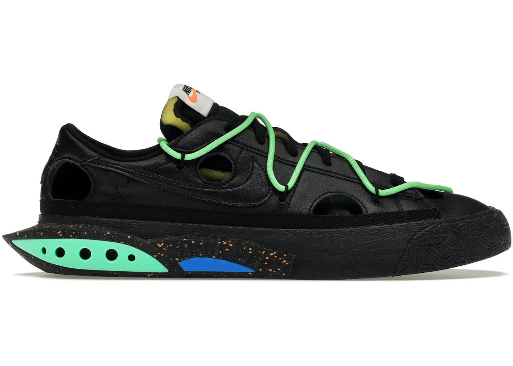 Buty Nike Blazer Low Off-White Black Electro Green DH7863-001 r. 44